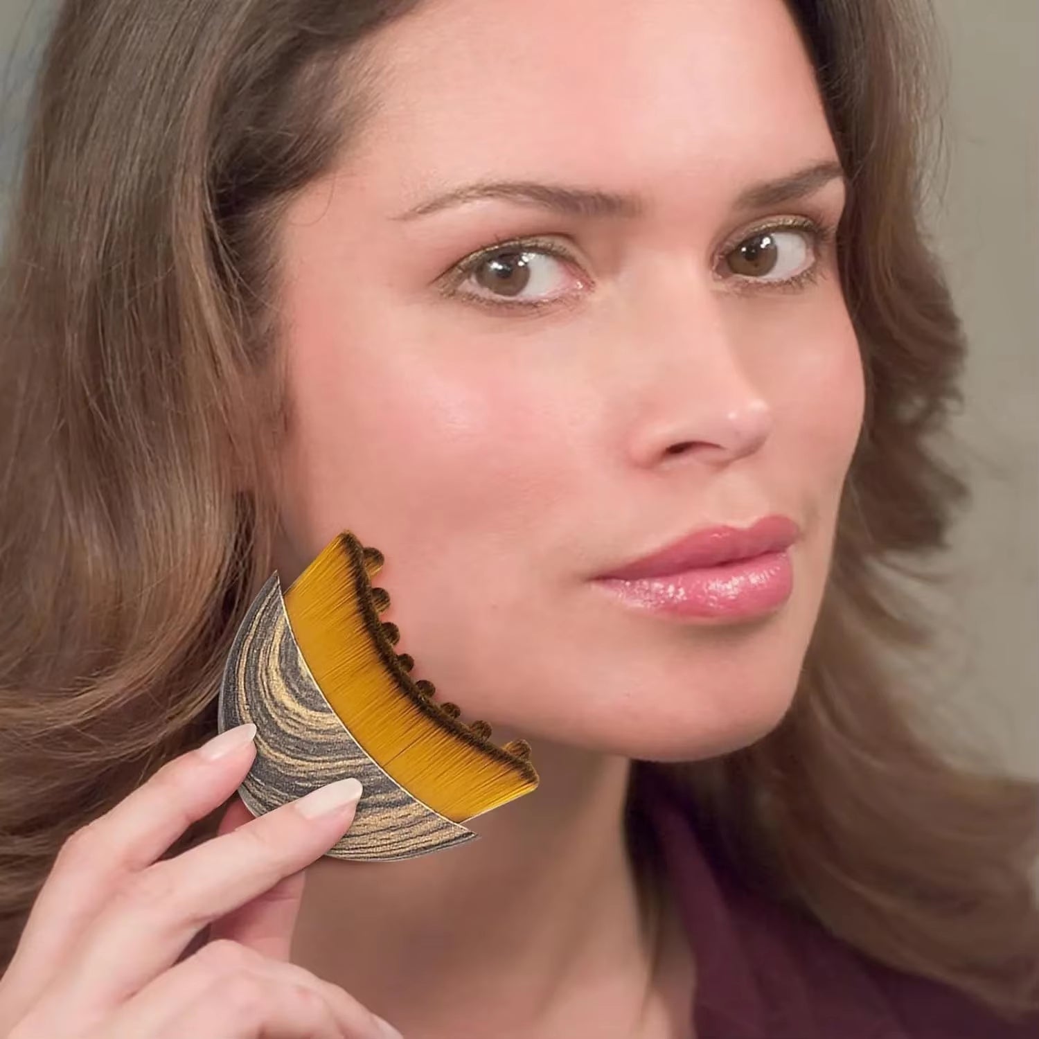 New Lymphatic Contour Care Facial Massage Brush with Storage Box for Facial Stimulating and Contouring